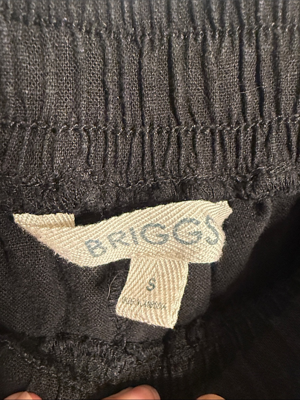 Briggs New York Black Wide-Leg Drawstring Pants - Picture 12 of 13
